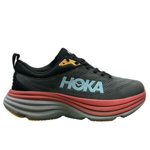 Men's 8 D - Hoka One One Bondi 8 1123202 ACTL Gray Running Shoes Sneakers
